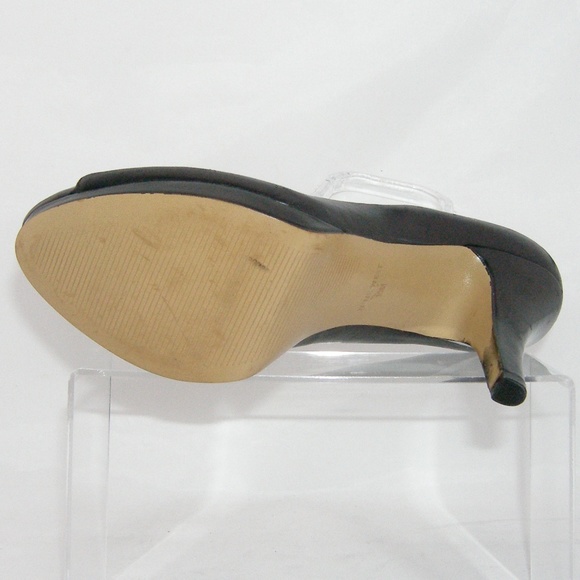 Nine West 'Danee' black peep toe leather heel 10M - Picture 7 of 8